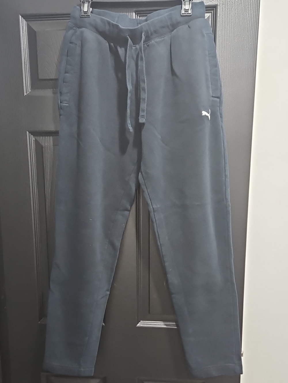 Puma Men's Dark Blue Jogger Sweatpants with Drawstring